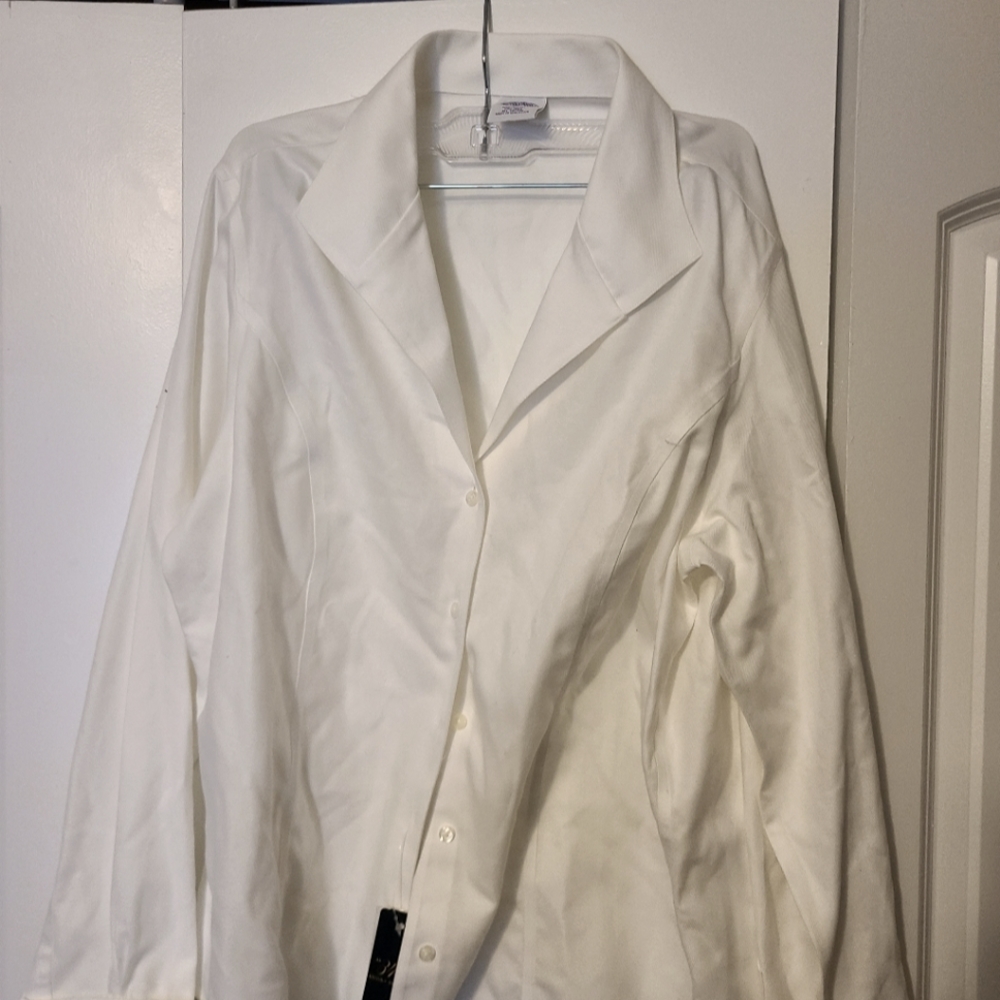 Brooks Brothers Women's 346 Semi-fitted White Button Down Shirt